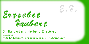 erzsebet haubert business card