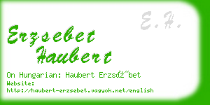 erzsebet haubert business card